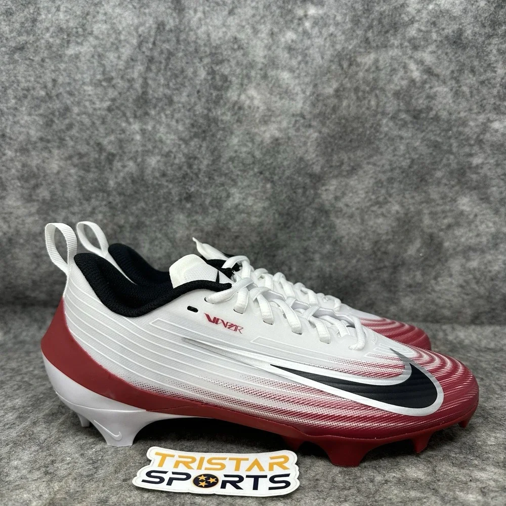 Nike Vapor Speed 3 Football Cleats Mens Size 9 White Team Crimson HM8849-102